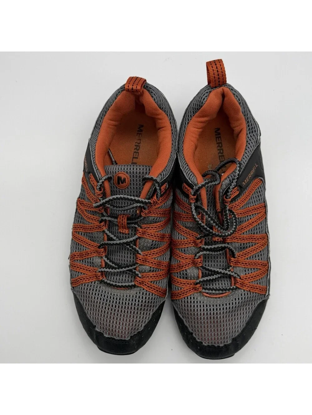 Merrell Coastrider J115 Men’s 9.5 Gray Orange Water Hiking Trail Shoes
